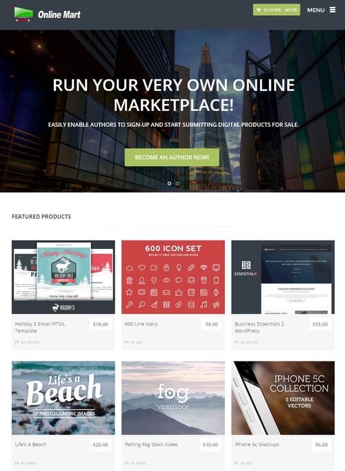 Product picture Online Digital Marketplace website